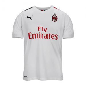 Player Version AC Milan 19/20 Away White Soccer Jerseys Shirt