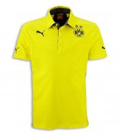 2014 DORTMUND YELLOW SHORT SLEEVE POLO T-SHIRT