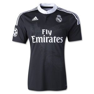 Real Madrid 14/15 Dragon Black Third Soccer Jersey [1409251555]