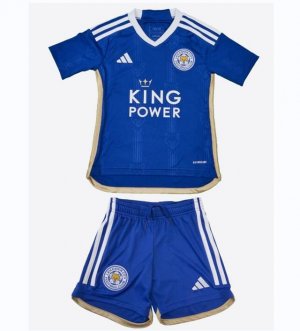 Leicester City Children Home Soccer Kit 2023/24