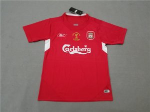 Liverpool Home Champions League Soccer Jersey Shirt Retro 2005