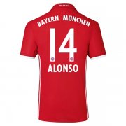 Bayern Munich Home Soccer Jersey 2016-17 ALONSO 14