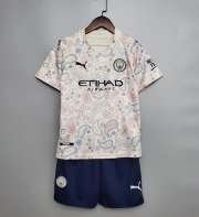 Children Manchester City Third Soccer Uniforms 2020/21