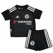 Kids Chelsea Black Soccer Kit 2015/16 (Shorts+Shirt)