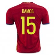 Spain Home Soccer Jersey 2016 RAMOS #15