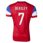 2014 USA #7 BEASLEY Away Soccer Jersey Shirt