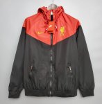 Liverpool Windbreaker Jacket Red Black 2020/21