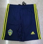 Sweden Home Blue Soccer Shorts 2020