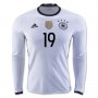 Germany Home Soccer Jersey 2016 GOTZE #19 LS