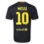 13-14 Barcelona #10 MESSI Away Black Soccer Jersey Shirt