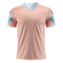 Customize Team Winner Pink&Light Blue Soccer Jerseys Kit(Shirt+Short)