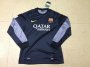 13-14 Barcelona Black Goalkeeper Long Sleeve Jersey Shirt