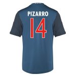 13-14 Bayern Munich #14 Pizarro Away Black&Blue Jersey Shirt