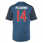 13-14 Bayern Munich #14 Pizarro Away Black&Blue Jersey Shirt