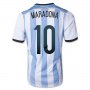 2014 Argentina #10 Maradona Home Soccer Jersey Shirt