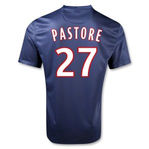 12/13 PSG #27 Pastore Home Soccer Jersey Shirt