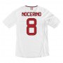 13-14 AC Milan #8 Nocerino Away White Soccer Shirt