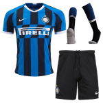 19/20 Inter Milan Home Navy&Black Soccer Jerseys Kit(Shirt+Short+Socks)