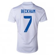 2014 England BECKHAM #7 Home Soccer Jersey