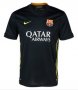 13-14 Barcelona #5 PUYOL Away Black Soccer Jersey Shirt