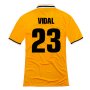 13-14 Juventus #23 Vidal Away Yellow Jersey Shirt