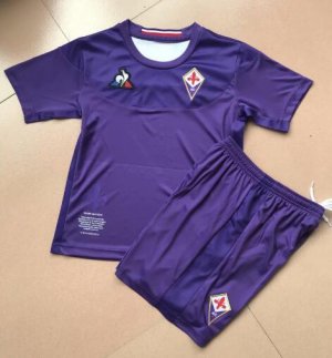 Children Fiorentina Home Soccer Suits 2019/20 Shirt and Shorts