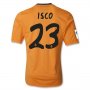 13-14 Real Madrid #23 ISCO Away Orange Soccer Jersey Shirt