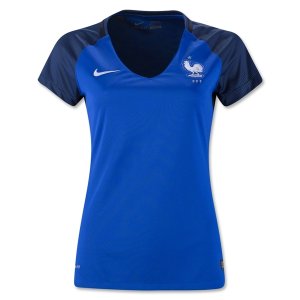 France Home Soccer Jersey Euro 2016 Women\'s