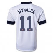 2013 USA #11 WYNALDA Home White Soccer Jersey Shirt