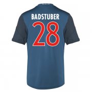 13-14 Bayern Munich #28 Badstuber Away Black&Blue Jersey Shirt