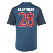 13-14 Bayern Munich #28 Badstuber Away Black&Blue Jersey Shirt