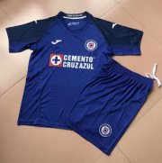 Children Cruz Azul Home Blue Soccer Suits 2019/20 Shirt and Shorts