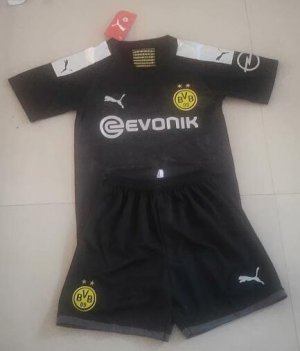 Children Dortmund Away Soccer Suits 2019/20 Shirt and Shorts