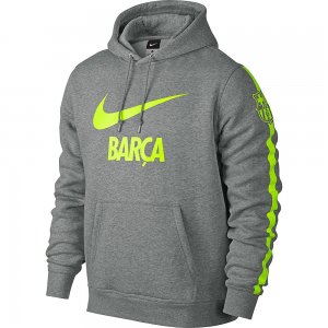 Barcelona 14/15 Grey Core Hoody Top