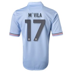2013 France #17 M\'Vila Away Blue Soccer Jersey Shirt
