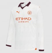 Manchester City Long Sleeve Away Soccer Jerseys 2023/24