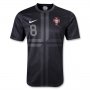 2013 Portugal #8 J.MOUTINHO Away Black Jersey Shirt