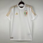 Italy 125th Anniversary White Soccer Jerseys 2023/24