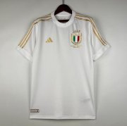 Italy 125th Anniversary White Soccer Jerseys 2023/24