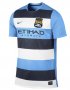 13-14 Manchester City Away Blue&White Shirt(Player Version)