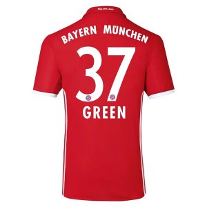 Bayern Munich Home Soccer Jersey 2016-17 37 GREEN