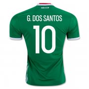 Mexico Home Soccer Jersey 2016 G. DOS SANTOS #10