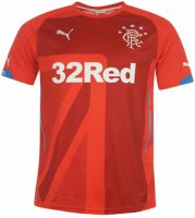 Rangers FC Red Third Away Soccer Jersey 14/15