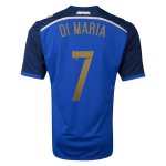 Argentina 14/15 Away Soccer Shirt #7 DI MARIA