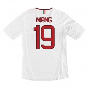 13-14 AC Milan #19 Niang Away White Soccer Shirt