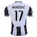 Juventus Home Soccer Jersey 2016-17 17 MANDZUKIC