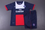 Kids PSG 13/14 Home Jersey Kit(Shirt+shorts)