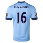 Manchester City 14/15 KUN AGUERO #16 Home Soccer Jersey