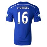 Chelsea 14/15 V. GINKEL #16 Home Soccer Jersey