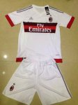 Kids AC Milan Away Soccer Kits 2015-16 (Shirt+Shorts)